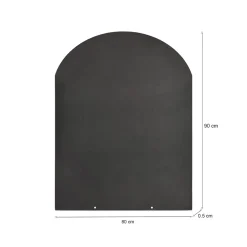 Accessorio riscaldamento Alfedena, 80x90 h1 cm, Nero