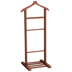 Appendiabiti Marrone Noce Installazione a Terra Sfumatura Colore Struttura Noce 120h cm, - Oulux
