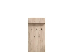 Appendiabiti Marrone Rovere Nero set Fissaggio a Muro Incluso 5 Ganci 137h cm, Installazione a Muro - Rovella