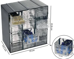 Armadio antracite slim 37x22h cm - Adorata