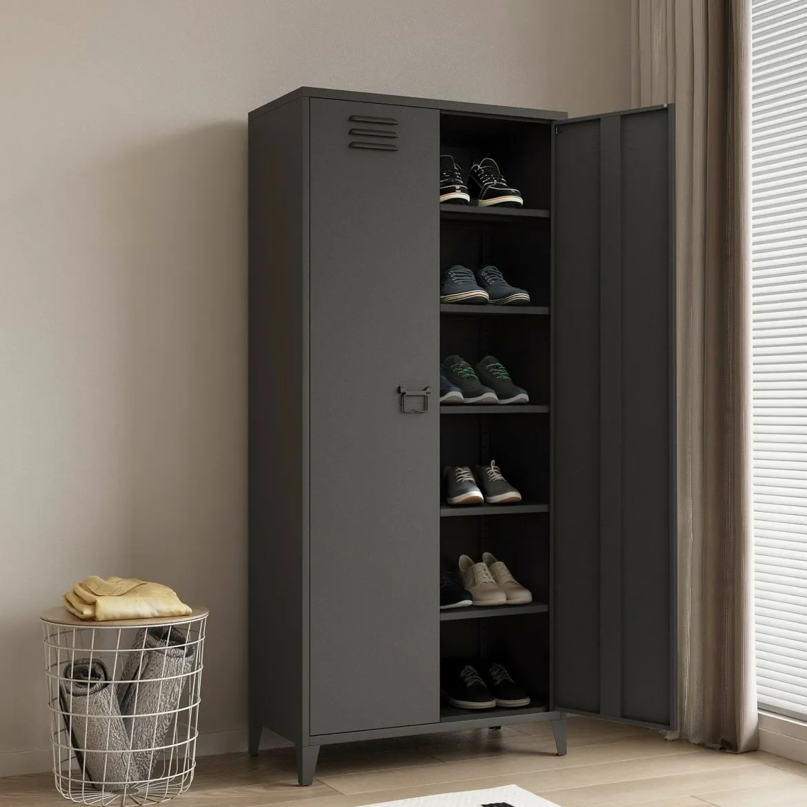 Armadio ardesia ante battenti 80x180h cm - Pezzaze