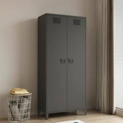 Armadio ardesia ante battenti 80x180h cm - Pezzaze