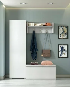 Armadio bianco 1 anta 50x182h cm - Abuela
