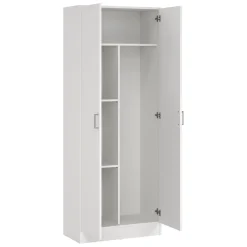 Armadio bianco 2 ante portascope 73x180h cm - Abadubidu