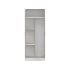 Armadio bianco 2 ante portascope 73x180h cm - Abadubidu