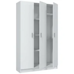 Armadio bianco 3 ante salvaspazio 109x180h cm - Ranuncolo