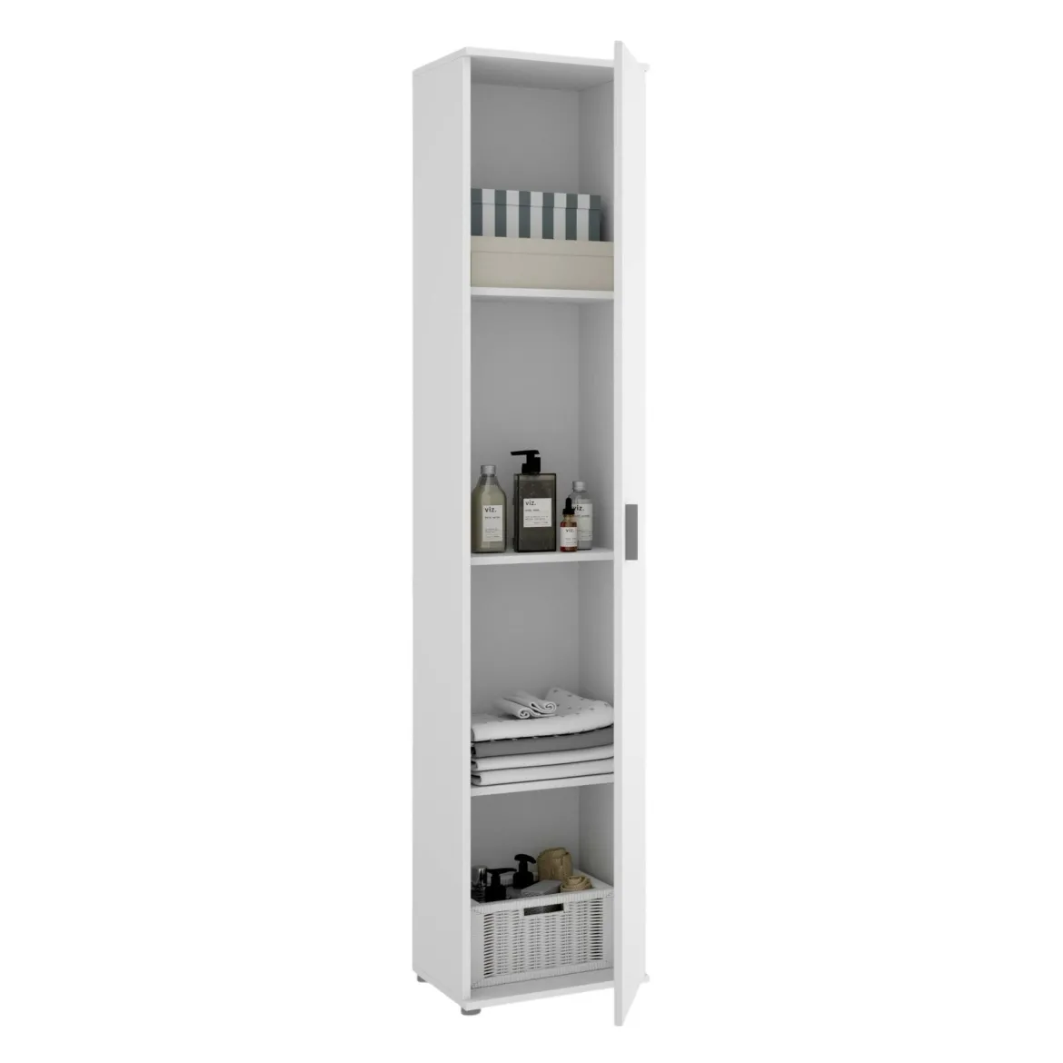 Armadio bianco bagno 39x190h cm - Arrow