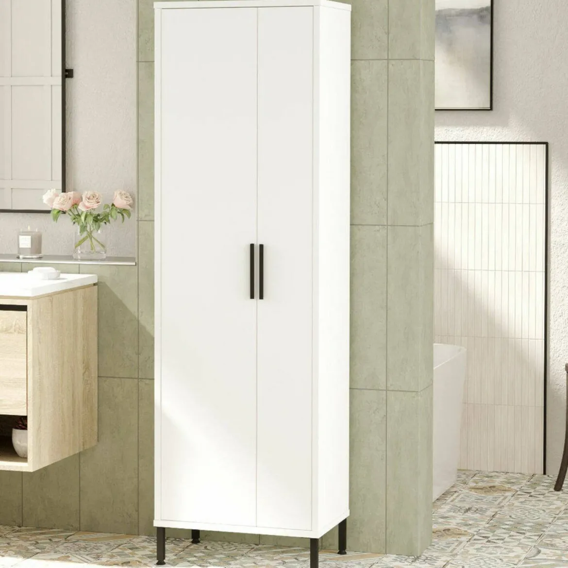 Armadio bianco colonna 50x165h cm - Niala