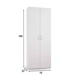 Armadio bianco con cassetto 72x195h cm - Angy