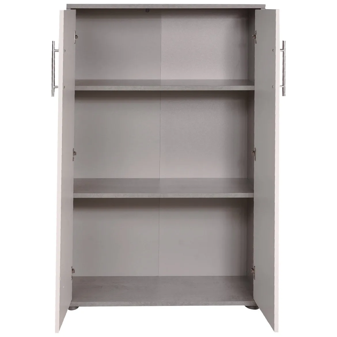 Armadio bianco e grigio 2 ante 78x118h cm - Angie