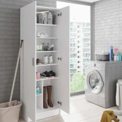 Armadio bianco lavanderia 59x180h cm - Altiplano