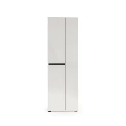 Armadio bianco lucido e nero salvaspazio 60x190h cm - Linfa