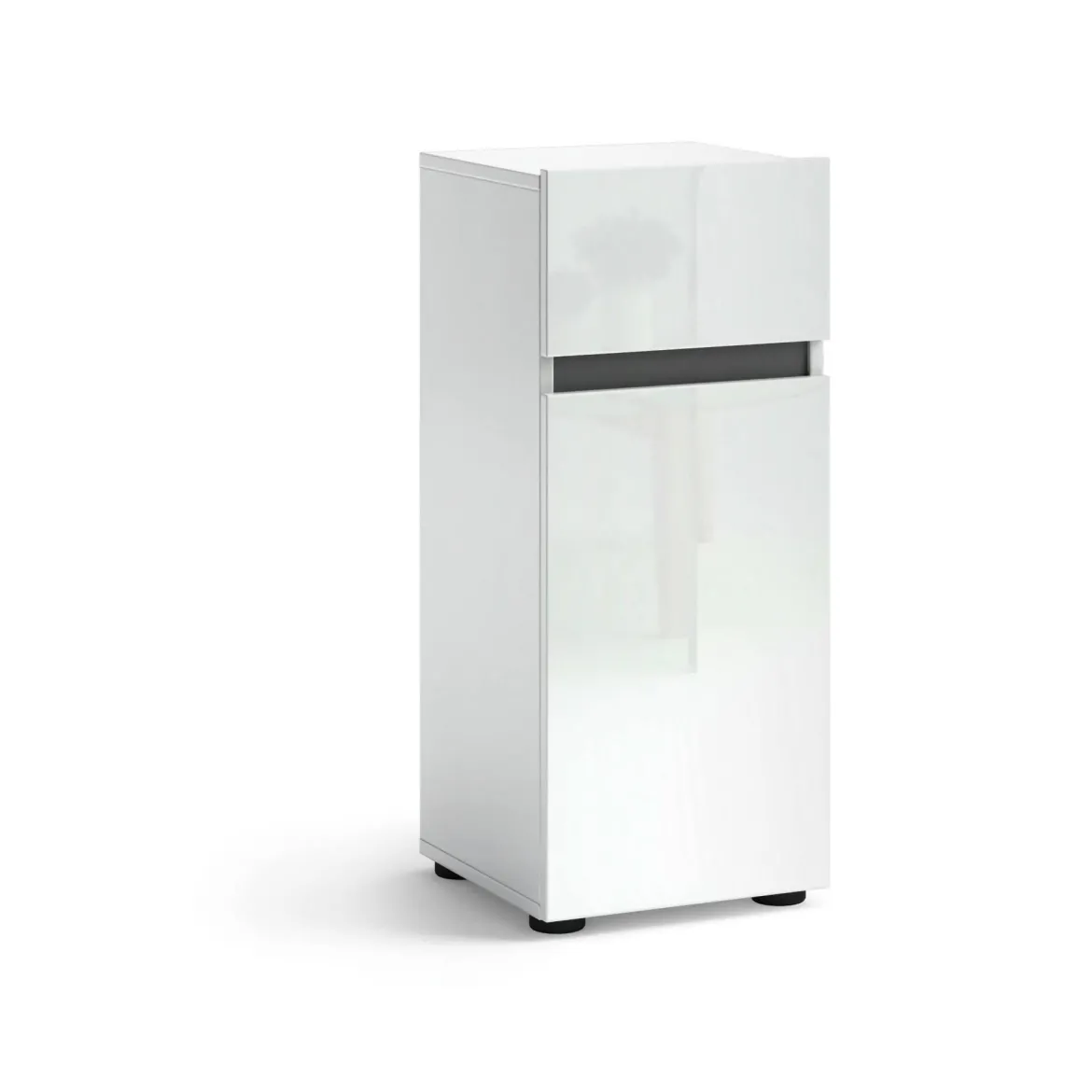 Armadio bianco lucido slim 40x180h cm - Aquili