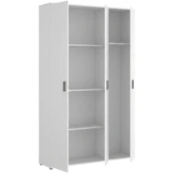 Armadio bianco multiuso 116x190h cm - Aniello