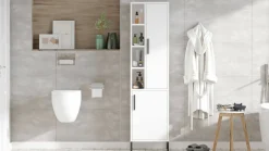 Armadio bianco salvaspazio 59x161h cm - Vincent