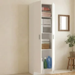 Armadio bianco sgabuzzino 59x180h cm - Aragorn