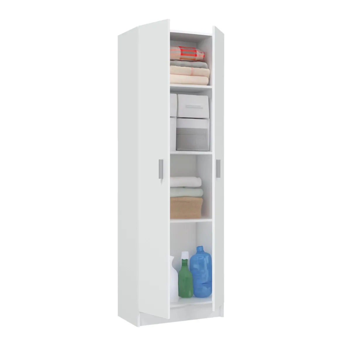 Armadio bianco sgabuzzino 59x180h cm - Aragorn