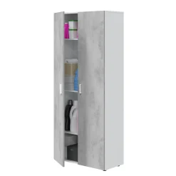Armadio cemento e bianco cucina 80x182h cm - Ashkita