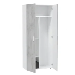 Armadio cemento e bianco cucina 80x182h cm - Ashkita