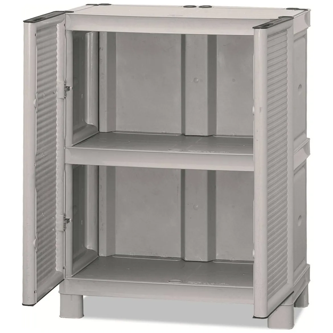 Armadio da esterno 2 ante grigio chiaro 70x92h cm - Arlinda