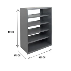 Armadio da esterno Dambrogion, Grigio, 66x52h100 cm