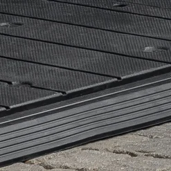 Armadio da Esterno Grigio Nero Cassetti 2 Ripiani 191x109x133h cm, Apertura Battente, a Ribalta - Litchfield