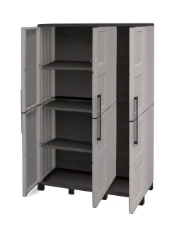 Armadio da esterno portascope grigio chiaro e nero 102x169h cm - Aruro
