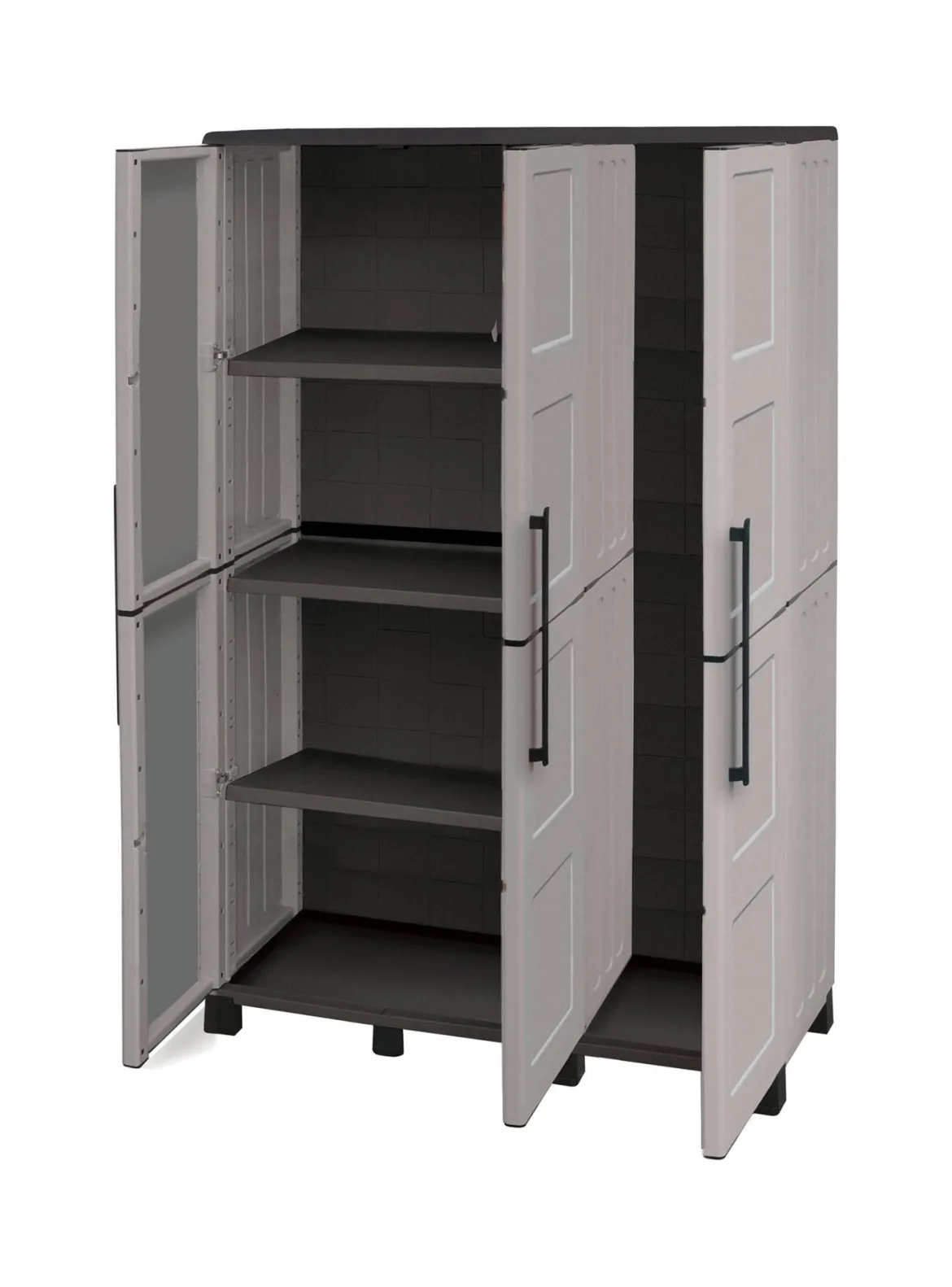 Armadio da esterno portascope grigio chiaro e nero 102x169h cm - Aruro