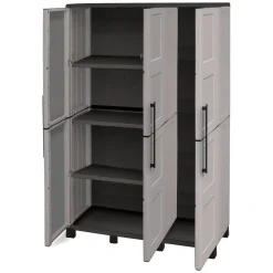 Armadio da esterno portascope grigio chiaro e nero 102x169h cm - Aruro
