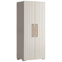 Armadio da giardino 2 ante sabbia 80x180h cm - Melville