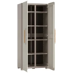 Armadio da giardino 2 ante sabbia 80x180h cm - Melville