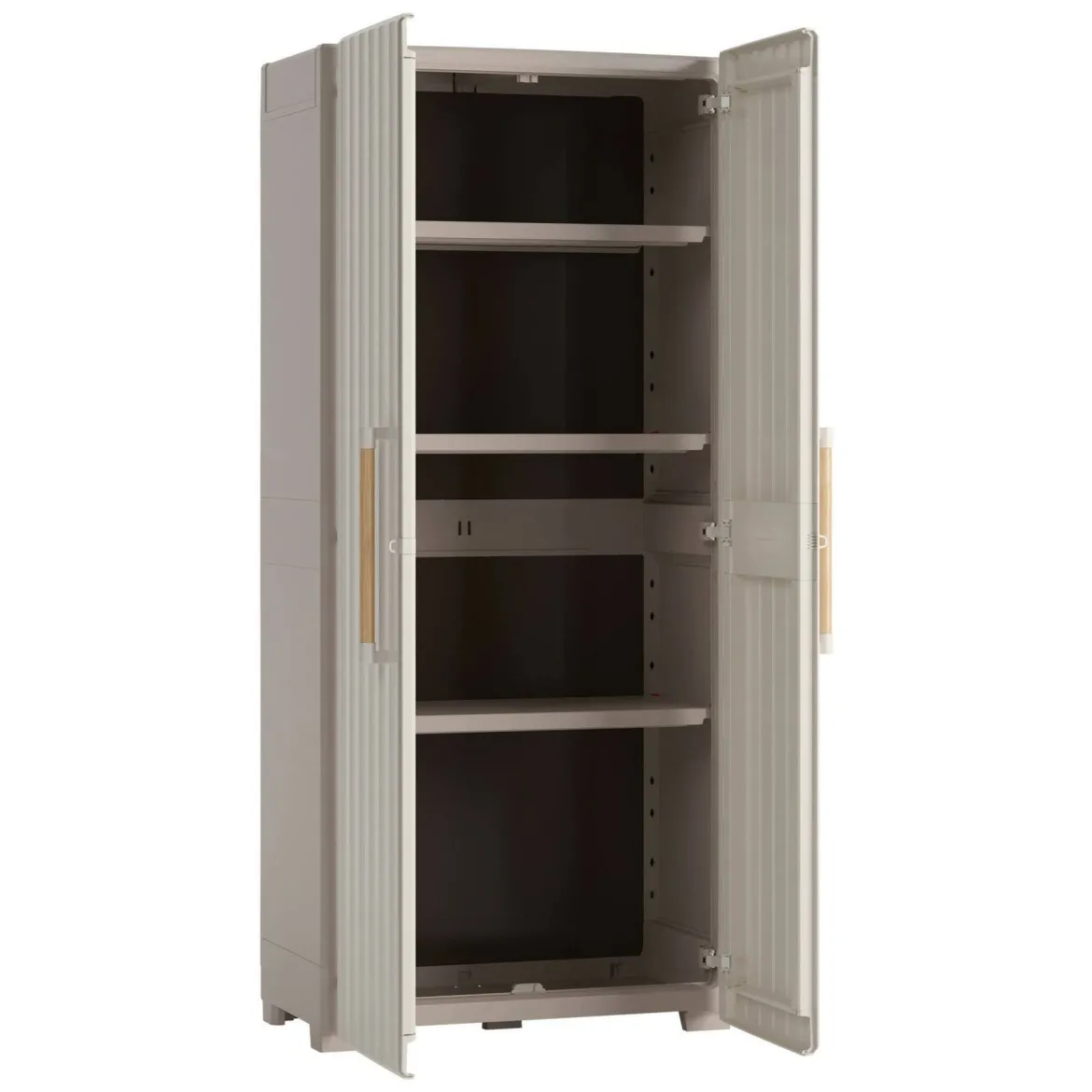 Armadio da giardino impermeabile sabbia 80x180h cm - Melville