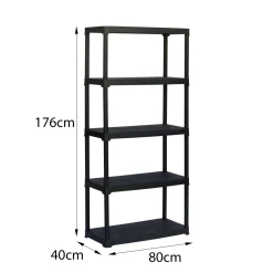 Armadio da outdoor antracite 89x133h cm - Blanca
