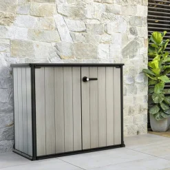 Armadio da terrazzo grigio 140x170h cm - Digby