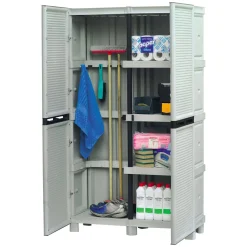 Armadio esterno 2 ante grigio chiaro 100x172h cm - Achae