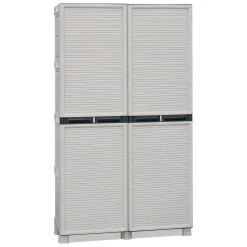 Armadio esterno 2 ante grigio chiaro 35x172h cm - Allain