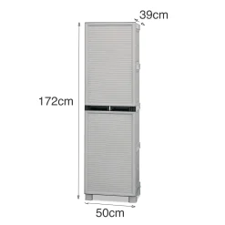 Armadio esterno 2 ante grigio chiaro 70x172h cm - Allain