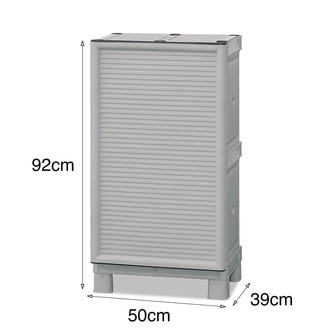 Armadio esterno grigio chiaro 50x92h cm - Arlinda