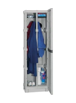 Armadio esterno grigio chiaro e nero 70x172h cm - Giri