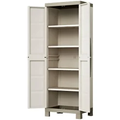 Armadio giardino 2 ante sabbia 65x182h cm - Strathmore