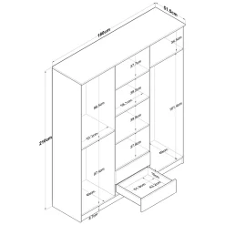 Armadio Grande Bianco: Organizzazione Elegante e Funzionale