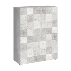 Armadio grigio 2 ante 72x103h cm - Athenodora