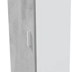 Armadio grigio e bianco slim 41x182h cm - Avlis