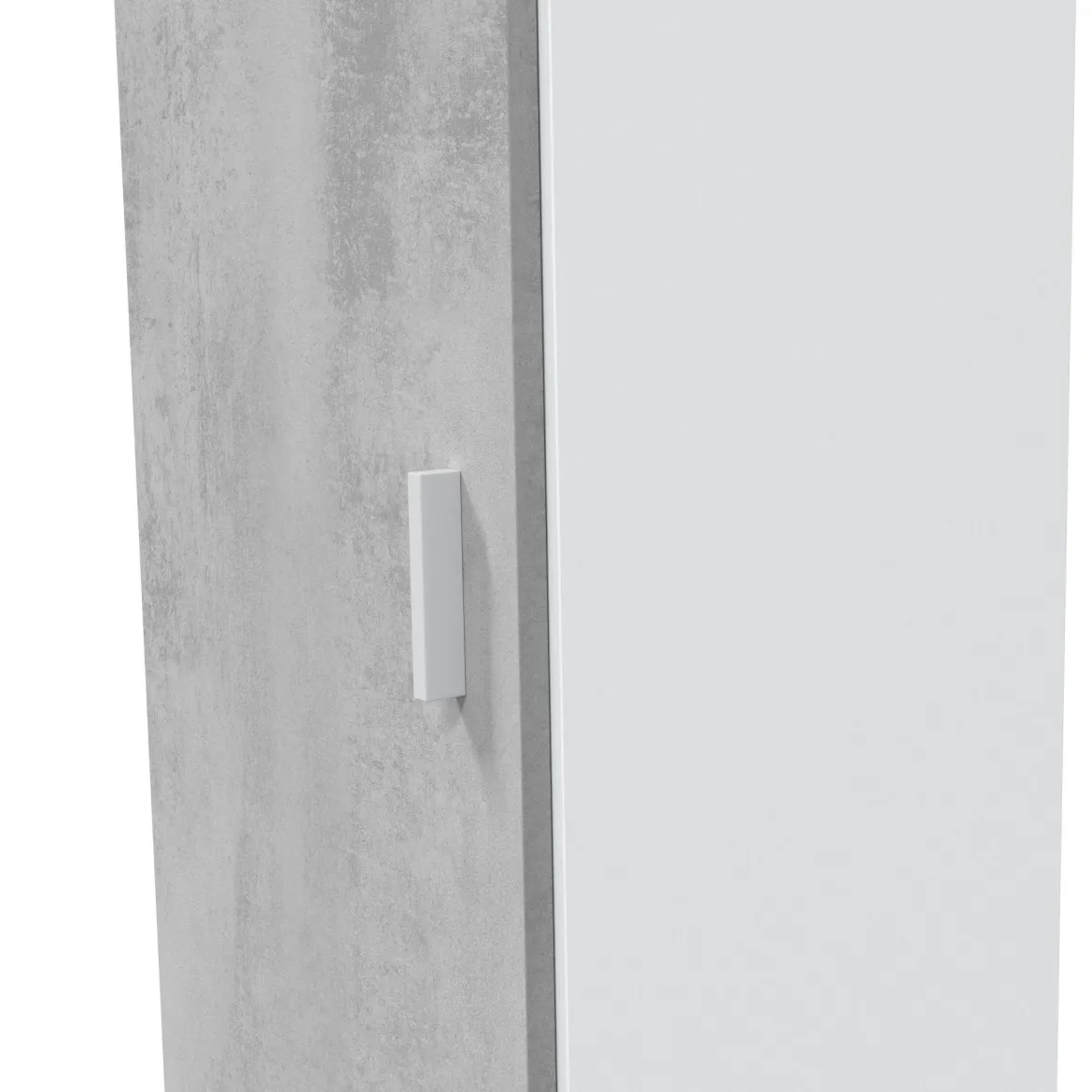 Armadio grigio e bianco slim 41x182h cm - Avlis