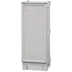 Armadio in plastica 2 ante grigio chiaro 70x172h cm - Achae