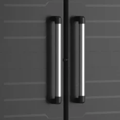 Armadio in plastica 2 ante nero 65x182h cm - Terrebonne