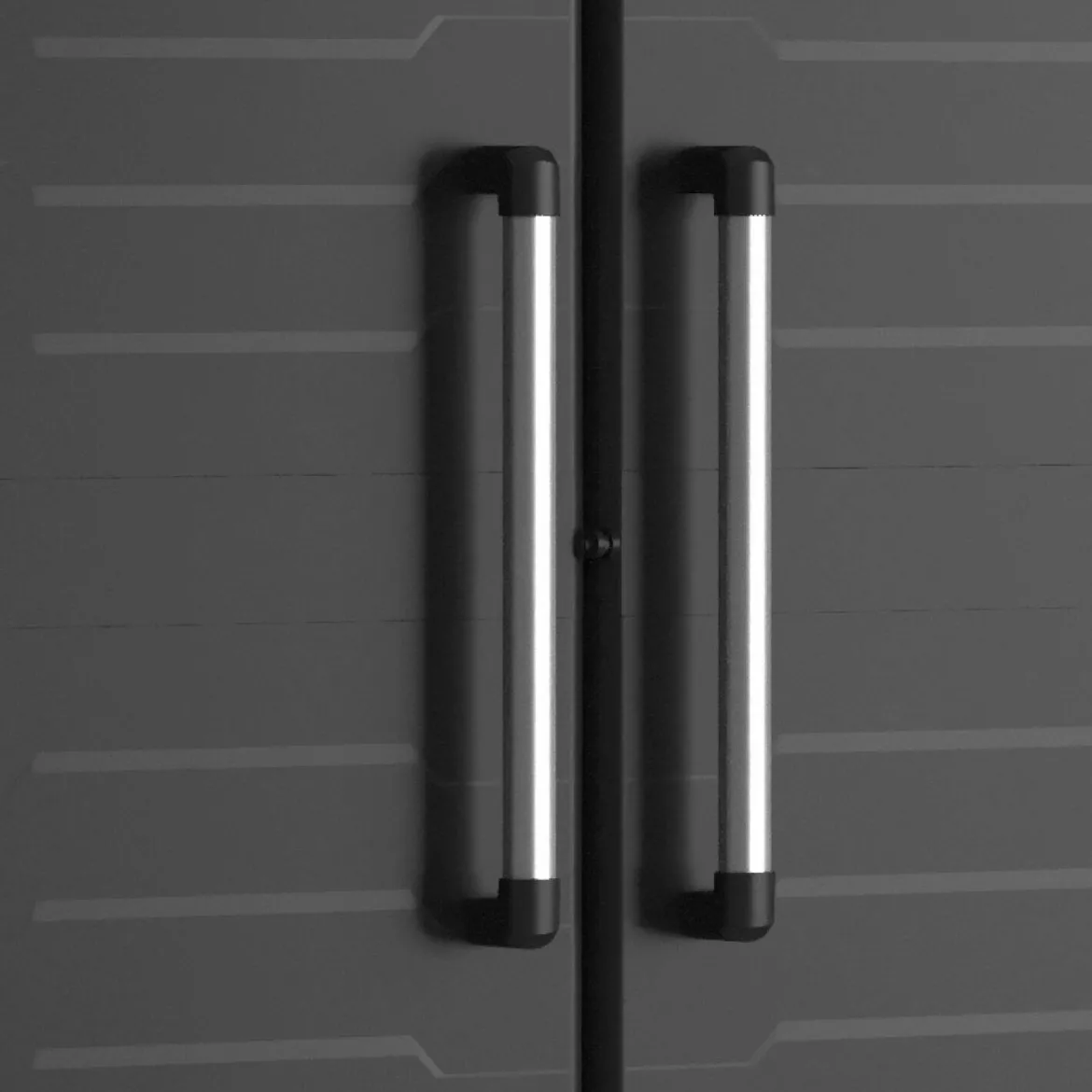 Armadio in plastica 2 ante nero 65x182h cm - Terrebonne