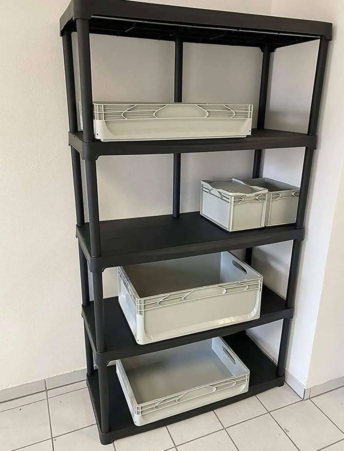 Armadio in plastica antracite 100x176h cm - Aurelian