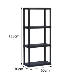 Armadio in plastica antracite 72x164h cm - Goshenita