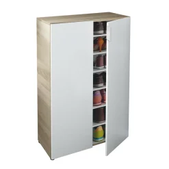 Armadio legno e bianco 2 ante 72x103h cm - Athenodora